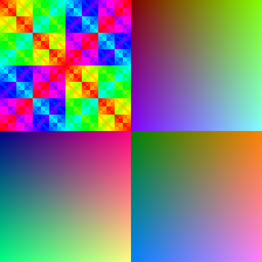 color patterns RGB666